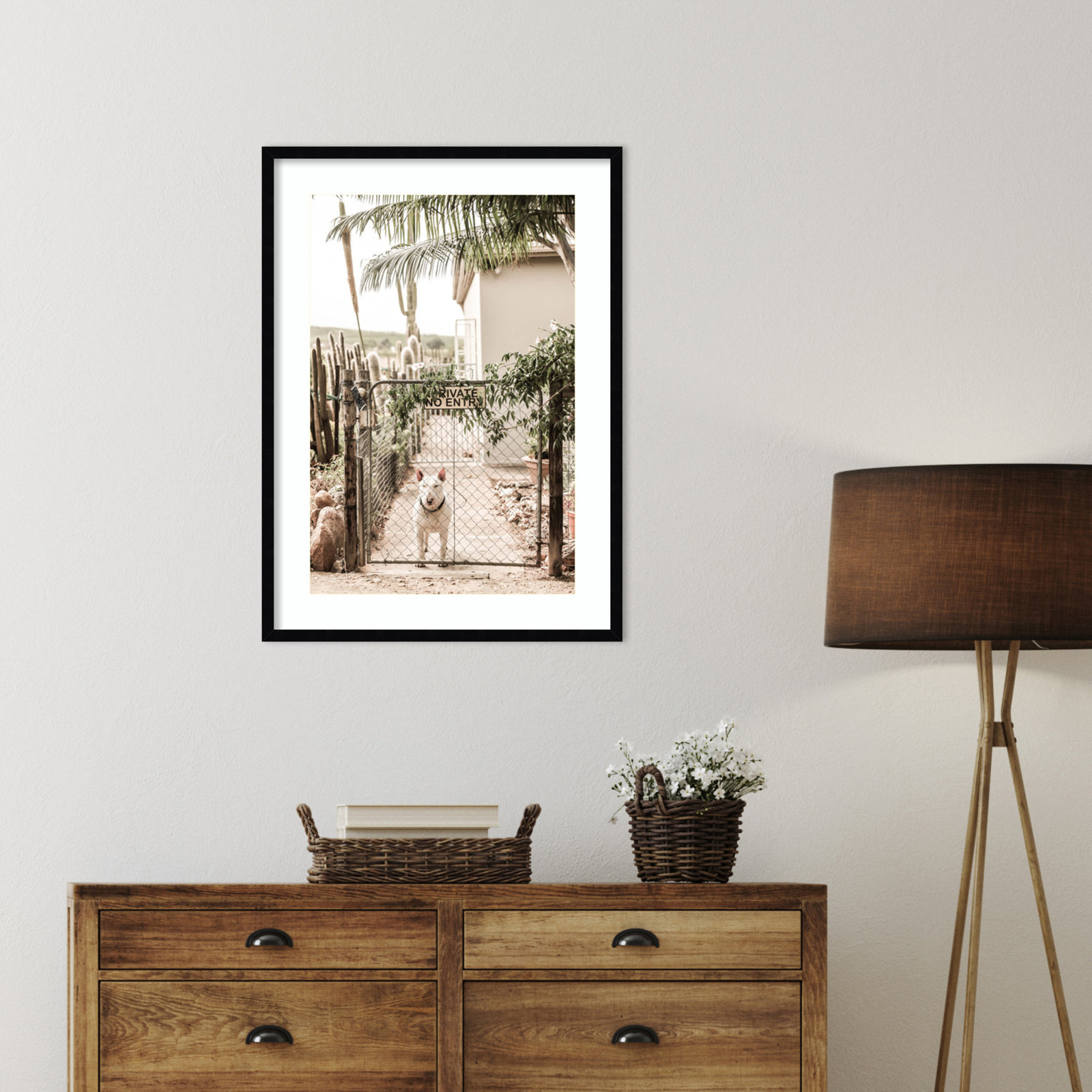 Daisey "No Entry" Print by Shot by Clint, Black, 33" H x 24" W