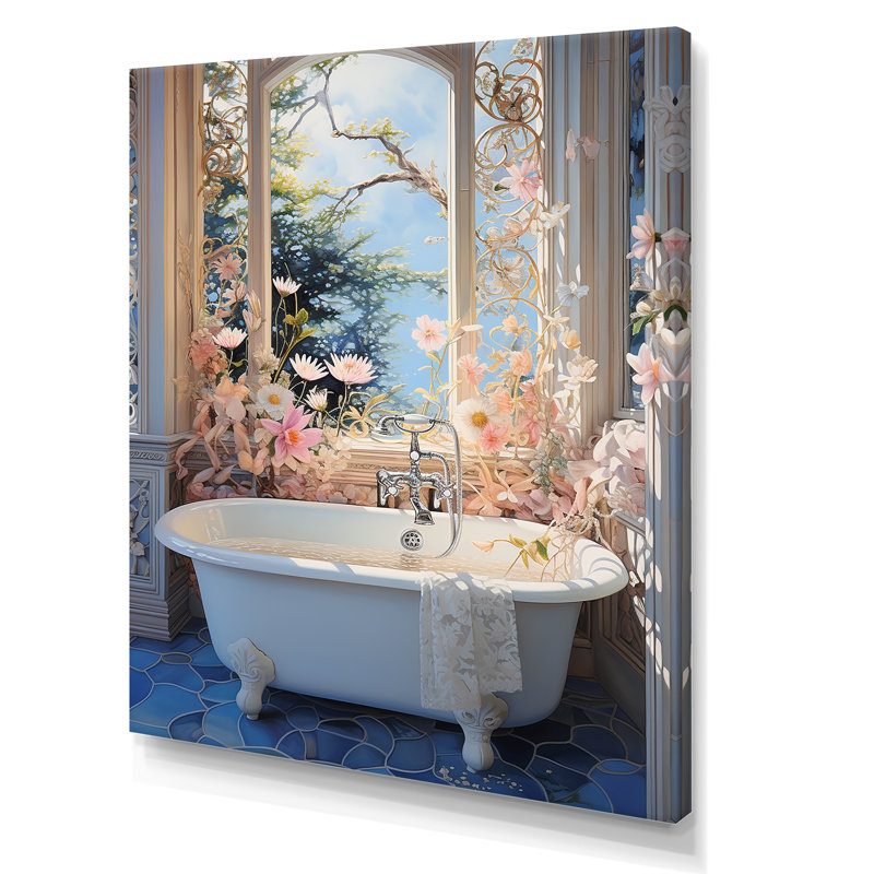 Bathroom Oasis I - Art mural de salle de bain, H 32 po x l 24 po x P 1 po