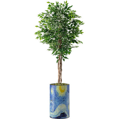 Faux Ficus Plant in Planter