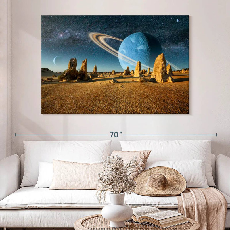 Oberle Barren Alien Planet, 34" H x 51" W