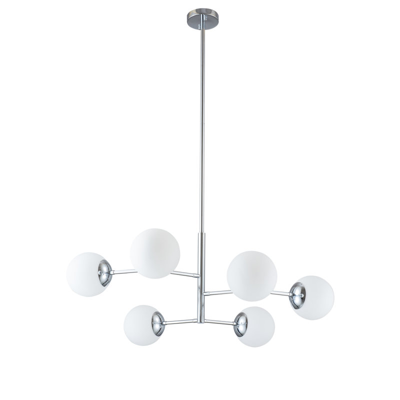 Lustre linéaire 6 lumières Transitional