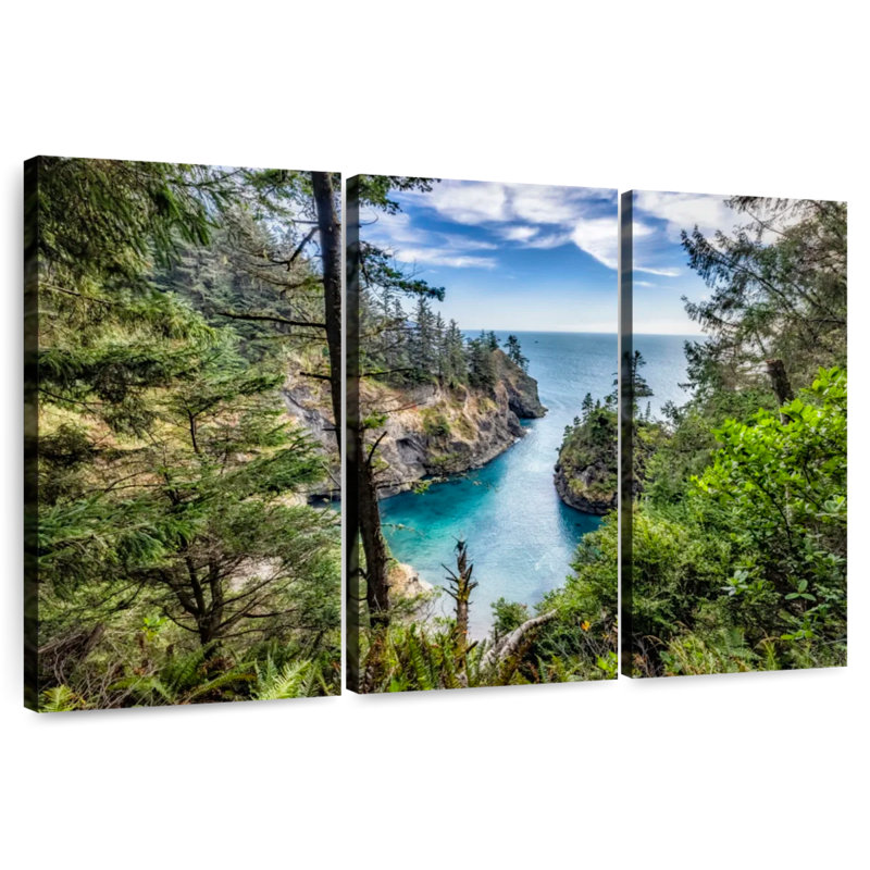 Gillard, magnifique baie sur la côte de l'Oregon, H 28 po x l 45 po