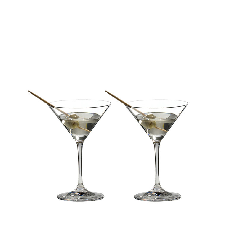 Riedel Vinum Clear Crystal Martini Glass Set of 2