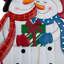 Décoration murale en piquet de bonhomme de neige en métal H 30 po 