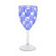 Black Check Acrylic Wine Goblets-123305760