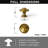 3/4" Diameter UFO Shaped Knob-106260319