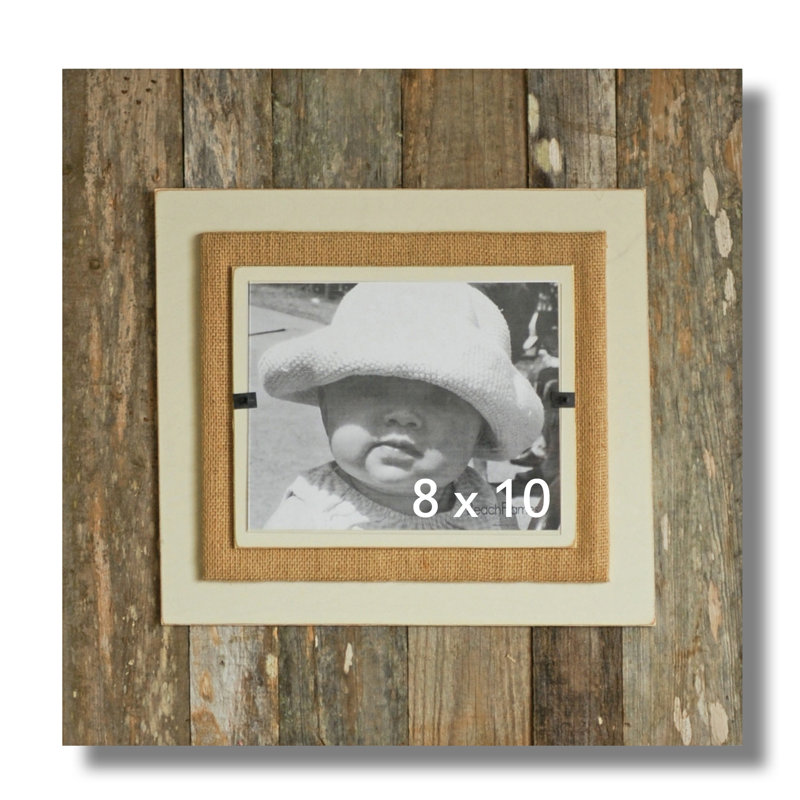 Brayan Reclaimed Wood Picture Frame, Cream