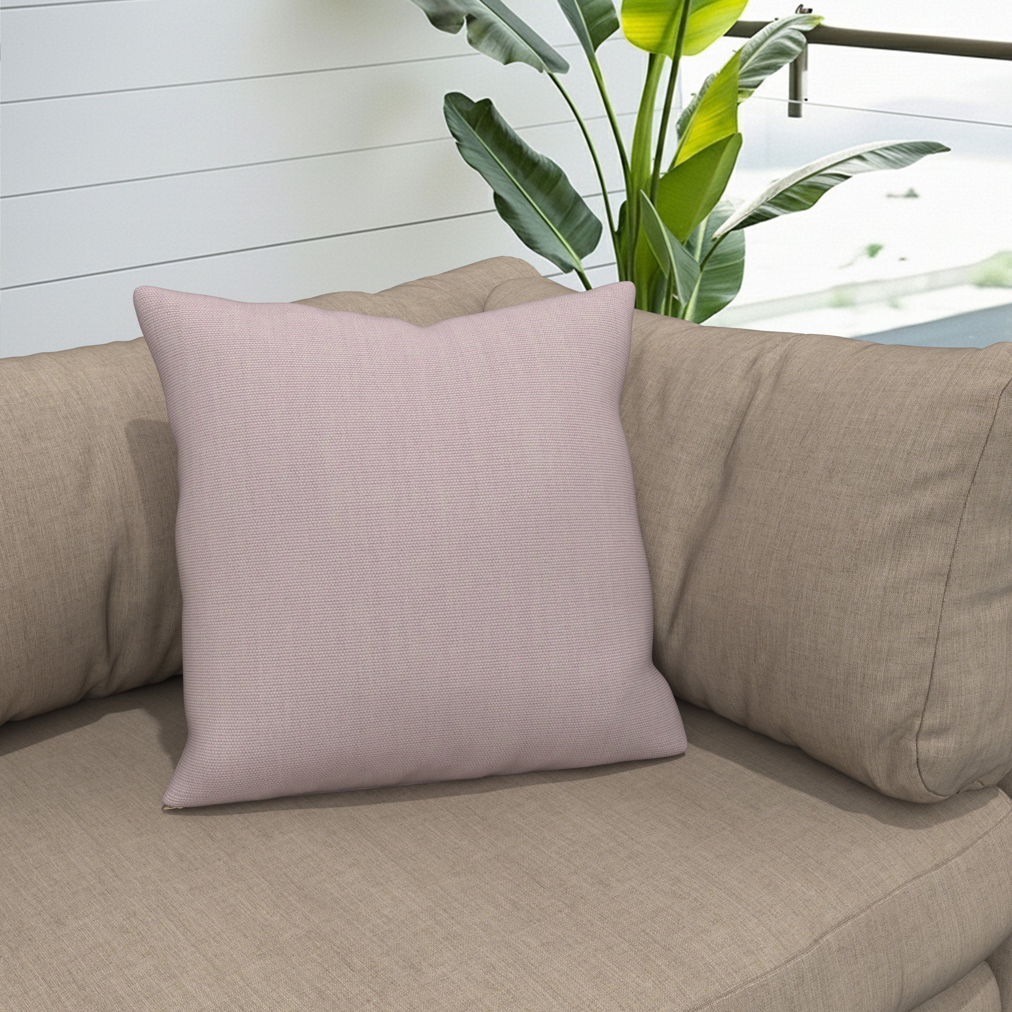Gabi Indoor/Outdoor Throw Pillow, Square 24", Pink