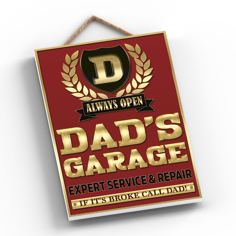 Dads Garage Expert Service - Print on MDF