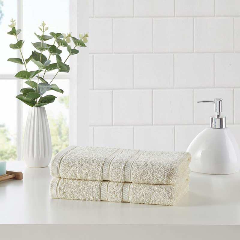 100% Cotton Hand Towel, Ivory
