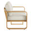Canapé d'extérieur de 78 po en aluminium avec coussins-1163711899