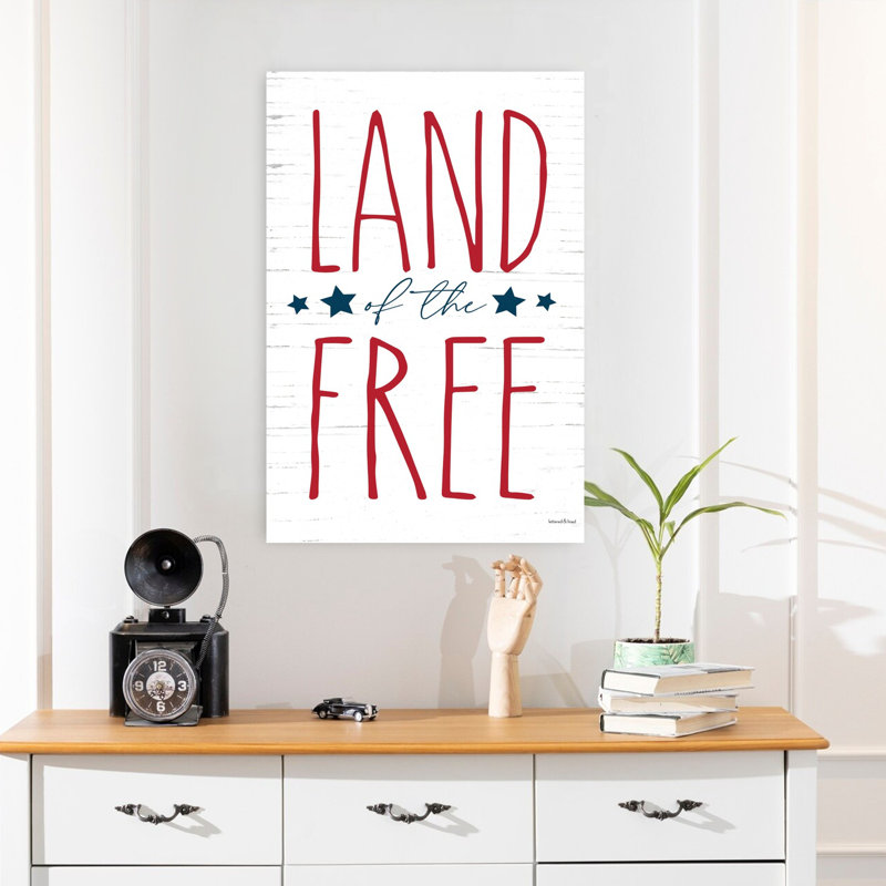 «Land Of The Free Abstract Contemporary Landscape Art», H 24 po x l 16 po