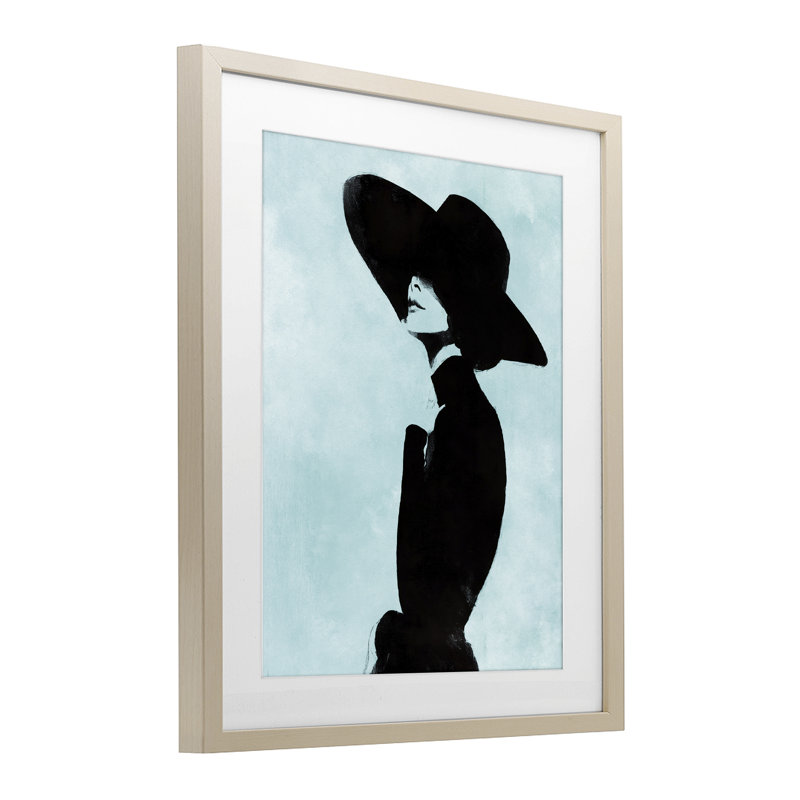 Eclipse en noir, reproduction encadrée sous verre, conception de Svetlana Aleynikova, H 21 po x l 17 po