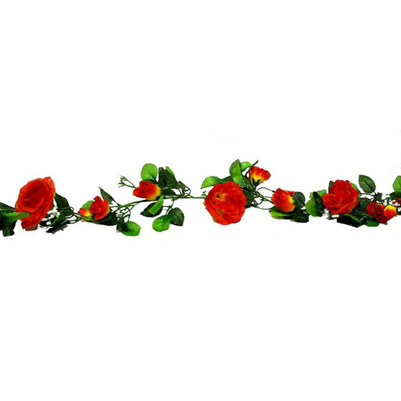 Silk Rose Arrangement, Orange
