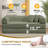78" Compression Corduroy Sleeper Sofa, Convertible Upholstered Couch with 2 Pillows, No Assembly Required-118101136-124439129