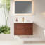 Meuble-lavabo flottant avec lavabo et tiroirs pour petite salle de bain Celeste-130988504