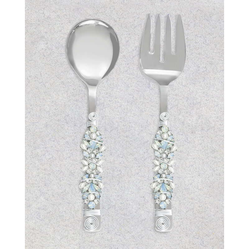 Davindra Stainless Steel Salad Servers