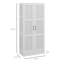 Armoire de rangement de 71 po de hauteur avec tablettes de rangement mobiles HOMcom