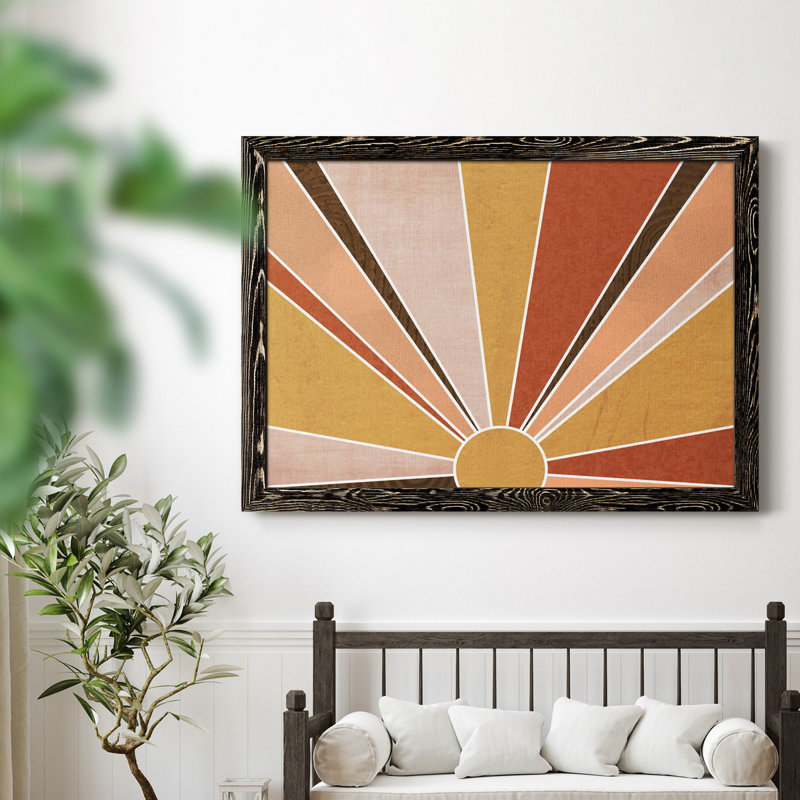 Sedona Sunrise - Cadre photo, impression sur toile, Noir, H 31 po x l 44 po x P 0,75 po