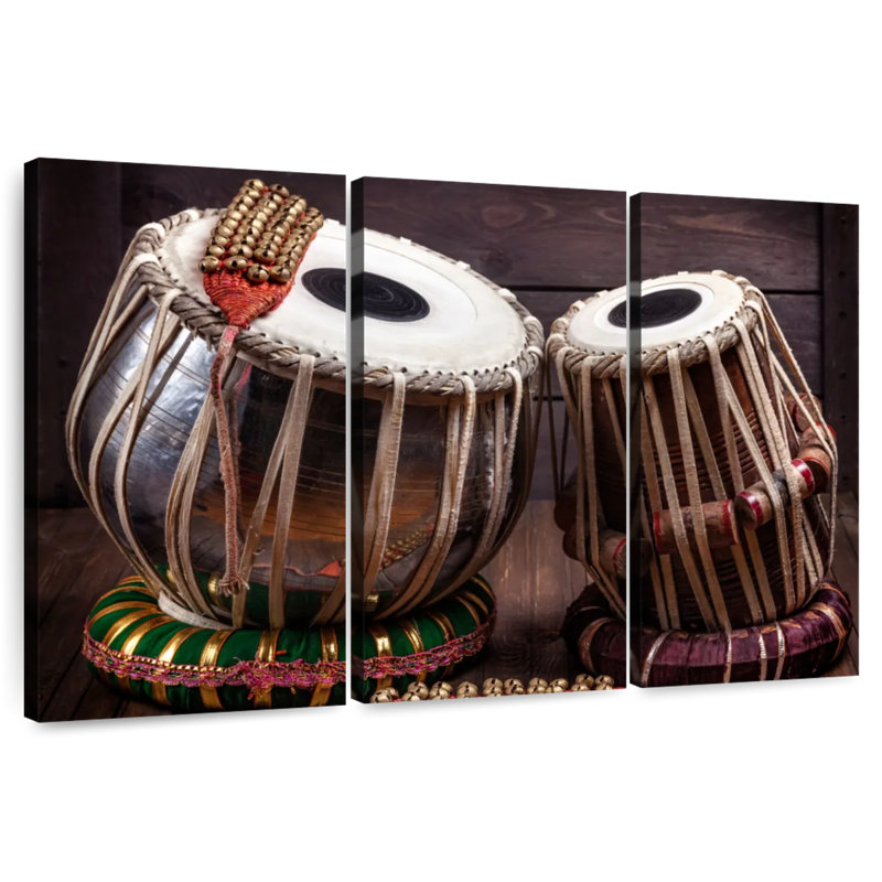 Abarca Tabla Drums And Bells, 24" H x 38" W