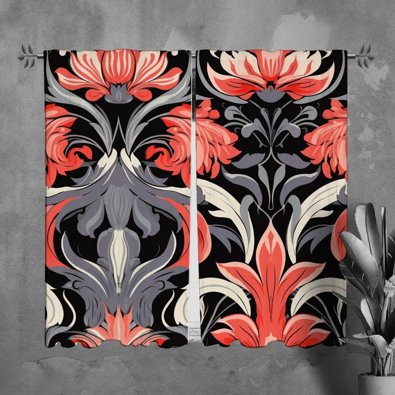 Corrine Room Darkening Curtain Pair, 20" W x 82" L