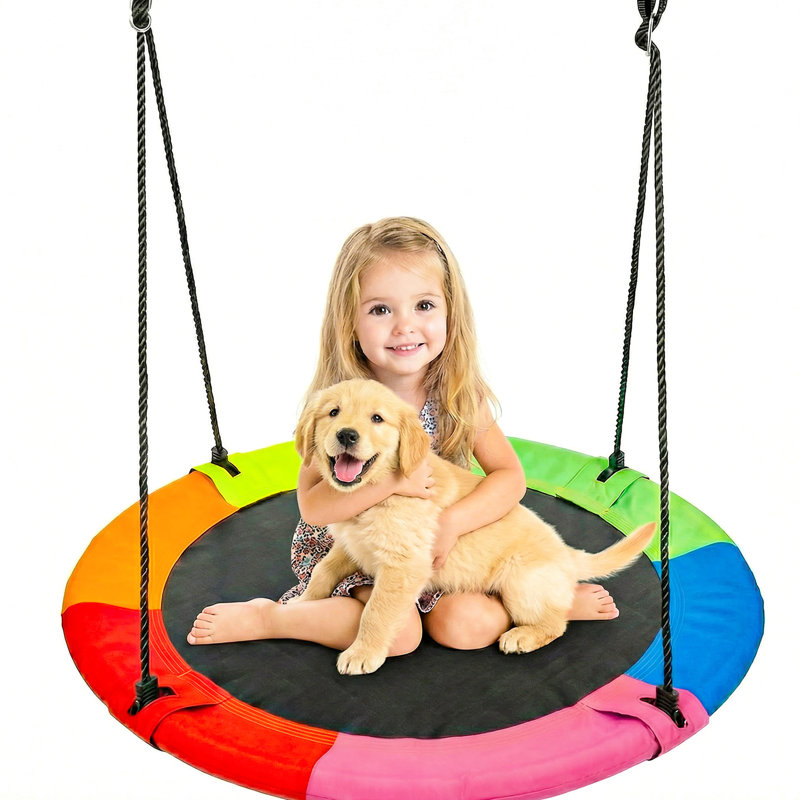Balançoire pour soucoupe d'arbre d'extérieur 40 pouces Rainbow Rainbow