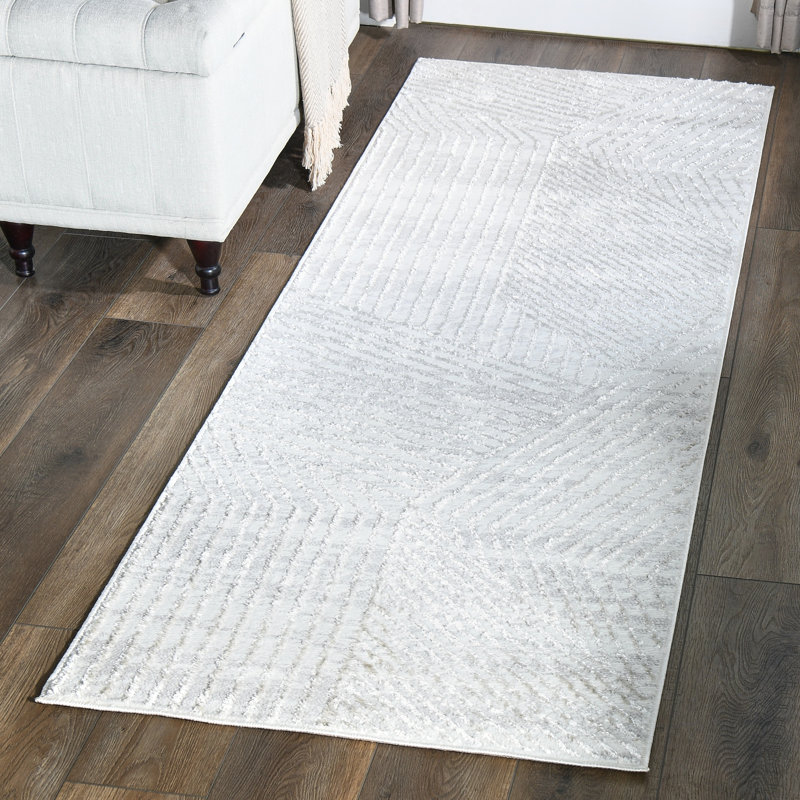Tanja Collection Modern Geometric Area Rug, Runner 2'6" x 7'9"