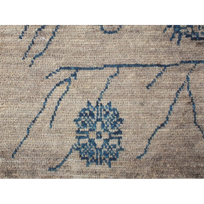 Geometric Hand Knotted 54cm X 64cm Area Rug