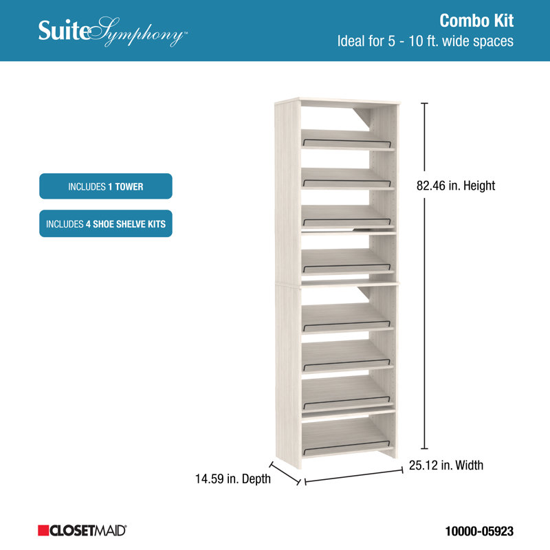 SuiteSymphony 25.12" Shoe Storage Tower