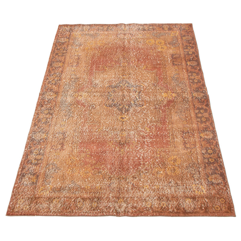 Tapis brun à transition de couleur 4 pi 3 po x 7 pi 8 po