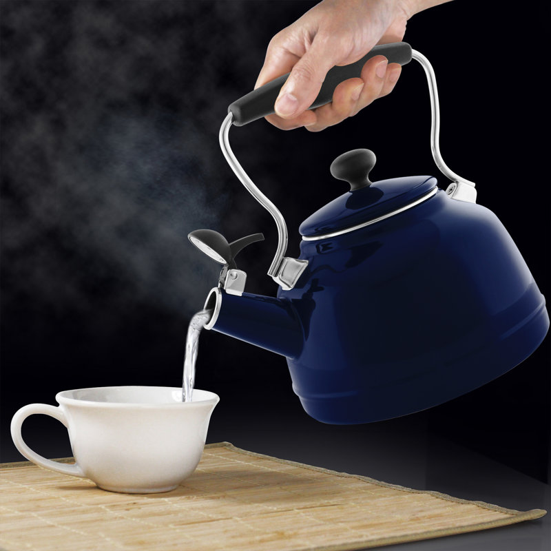 Chantal Vintage 1.7 qt. Whistling Stovetop Kettle, Yellow