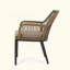Chaise de patio moderne en osier avec tissage durable et coussins résistants à l'eau pour un confort et un style extérieurs