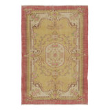 Vintage One-of-a-Kind 6'4" X 9'3'' Hand Knotted Area Rug