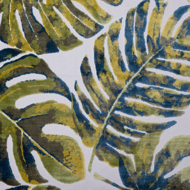 Tika Cut Velvet Upholstery Fabric, Tropic