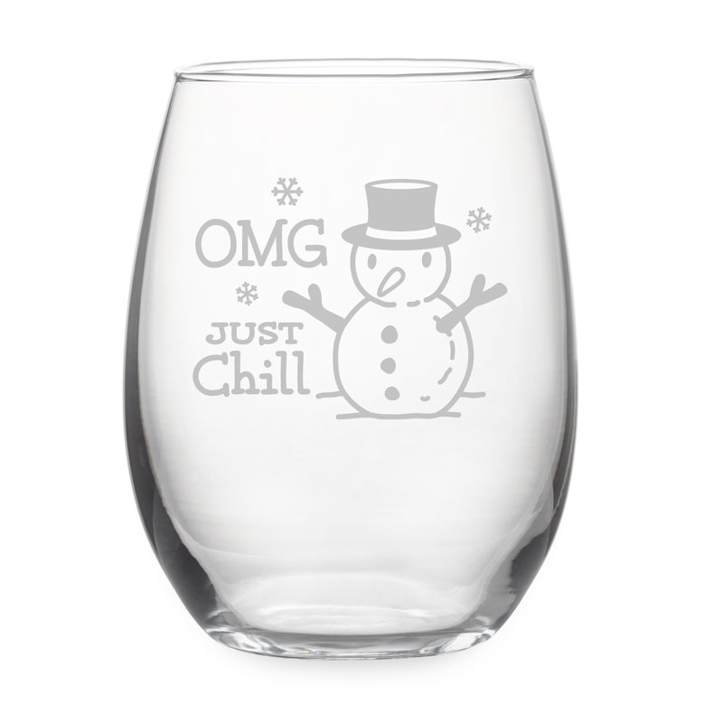 Verre à vin sans pied OMG Just Chill