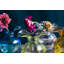 Hibiscus Handmade Glass Table Vase-93831416-93831420