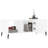vidaXL Coffee Table White 40.2x19.7x15.7" Engineered Wood