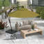 Parasol en porte-à-faux octogonal en porte-à-faux 9 pi x 9 pi 3 po Houpt-88143331