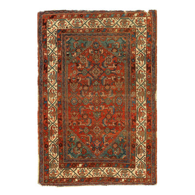 Mehroo Oriental Area Rug in Rust