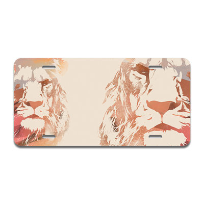 Desert Lion Aluminum Plate Frame