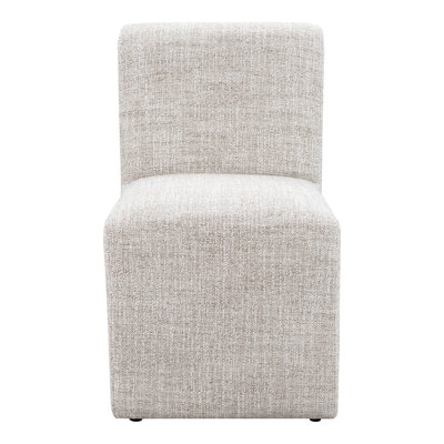 Chaise d'appoint rembourrée Veda avec roulettes