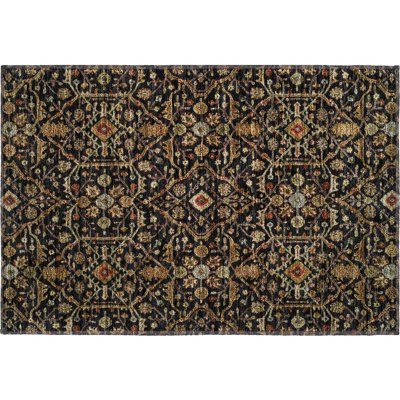Premium Machine Washable Ducote AMF1130 Global Rug