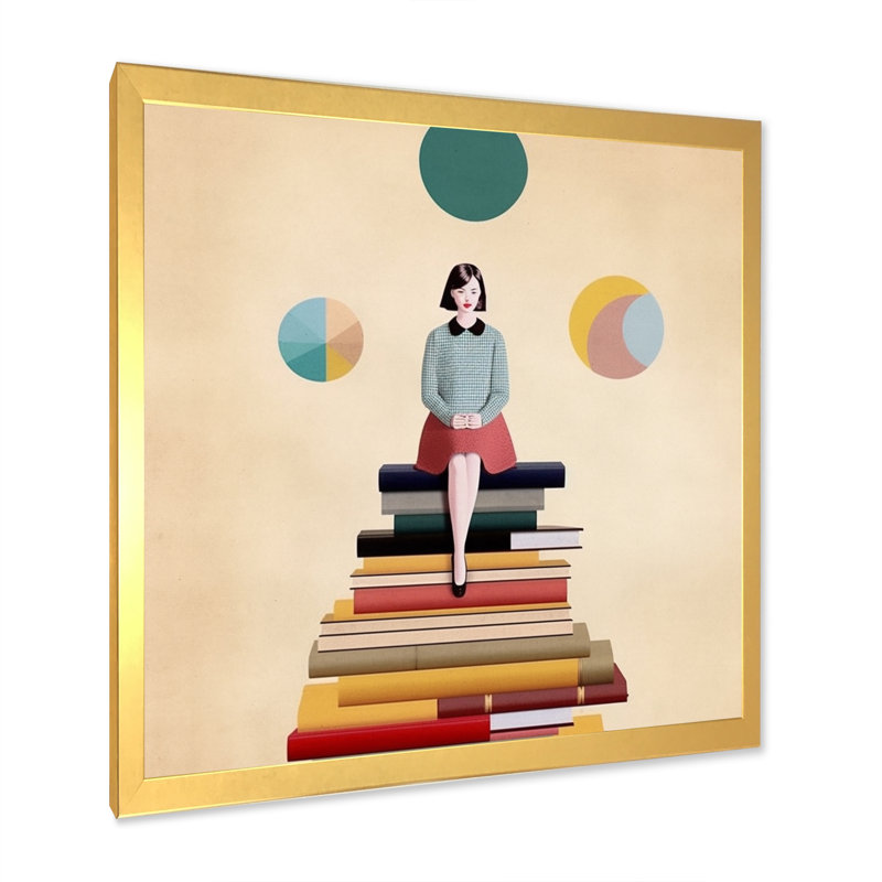«Simplicity Book Revelation» sur impression sur toile, Encadrement doré, H 30 po x l 30 po x P 1 po