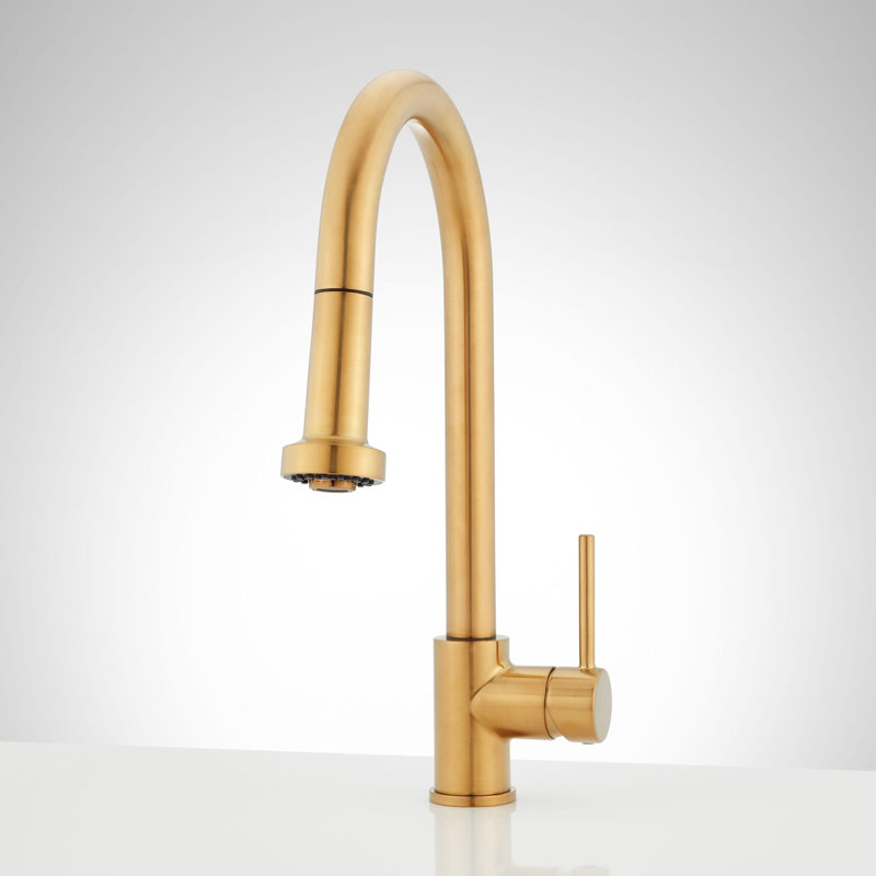 Ridgeway Pull-Down Kitchen Faucet - Brushed Gold, Brushed Gold