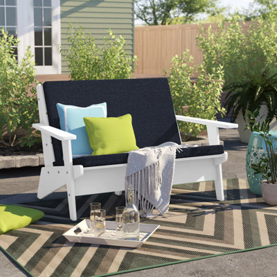 POLYWOOD x Sol 72 Modern Deep Seating Loveseat by Sol 72 Outdoor
