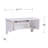 Wall Mount Ledge W/ Vanity Mirror - Transitional Style - White