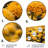 Yellow Mums In Bloom II Plants & Flowers Wall Decor on Metal
