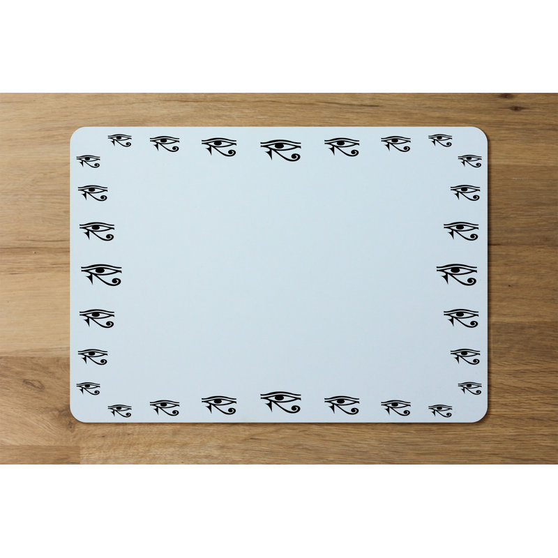 Arkay Polyester-Coated Hardboard Geometric Rectangle Placemat
