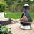 Cuisinart Chimenea Propane Fire Pit, 40,000 BTU Coated Steel Outdoor Propane Heater with Lava Rocks and Directional Heat, Adjustable Fire Pit with Safety Shutoff for Patios and More