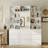 78.5"H 9-Drawer Display Bookcase with Built-in Mirror